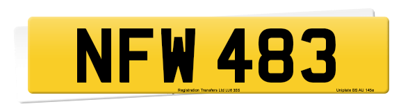 Registration number NFW 483